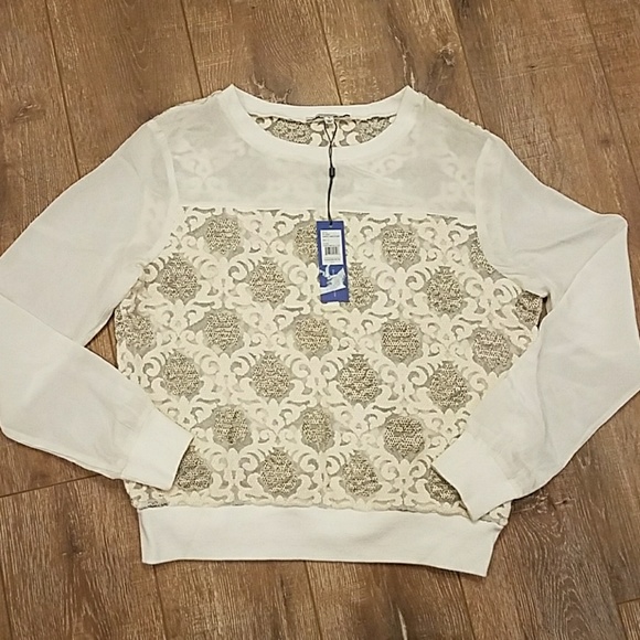 Rebecca Minkoff Tops - Rebecca Minkoff 👩Silk Blouse Sweatshirt Size S